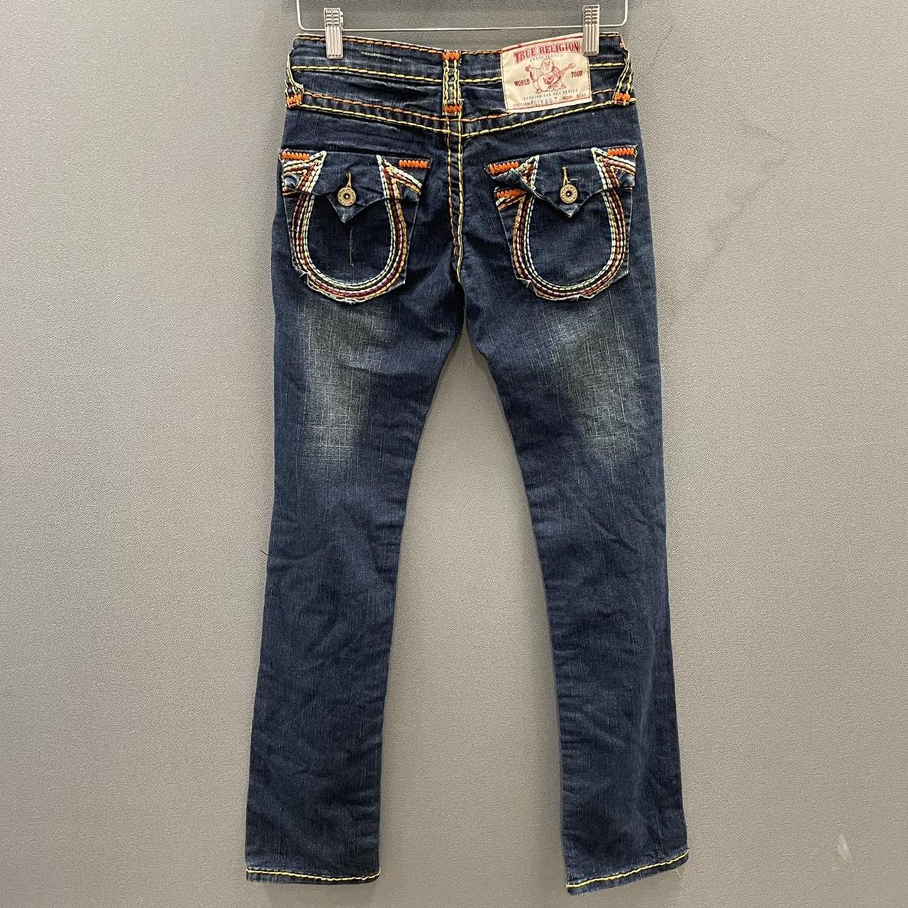 True Religion Dark Blue Jeans Size 27 A classic... - Depop