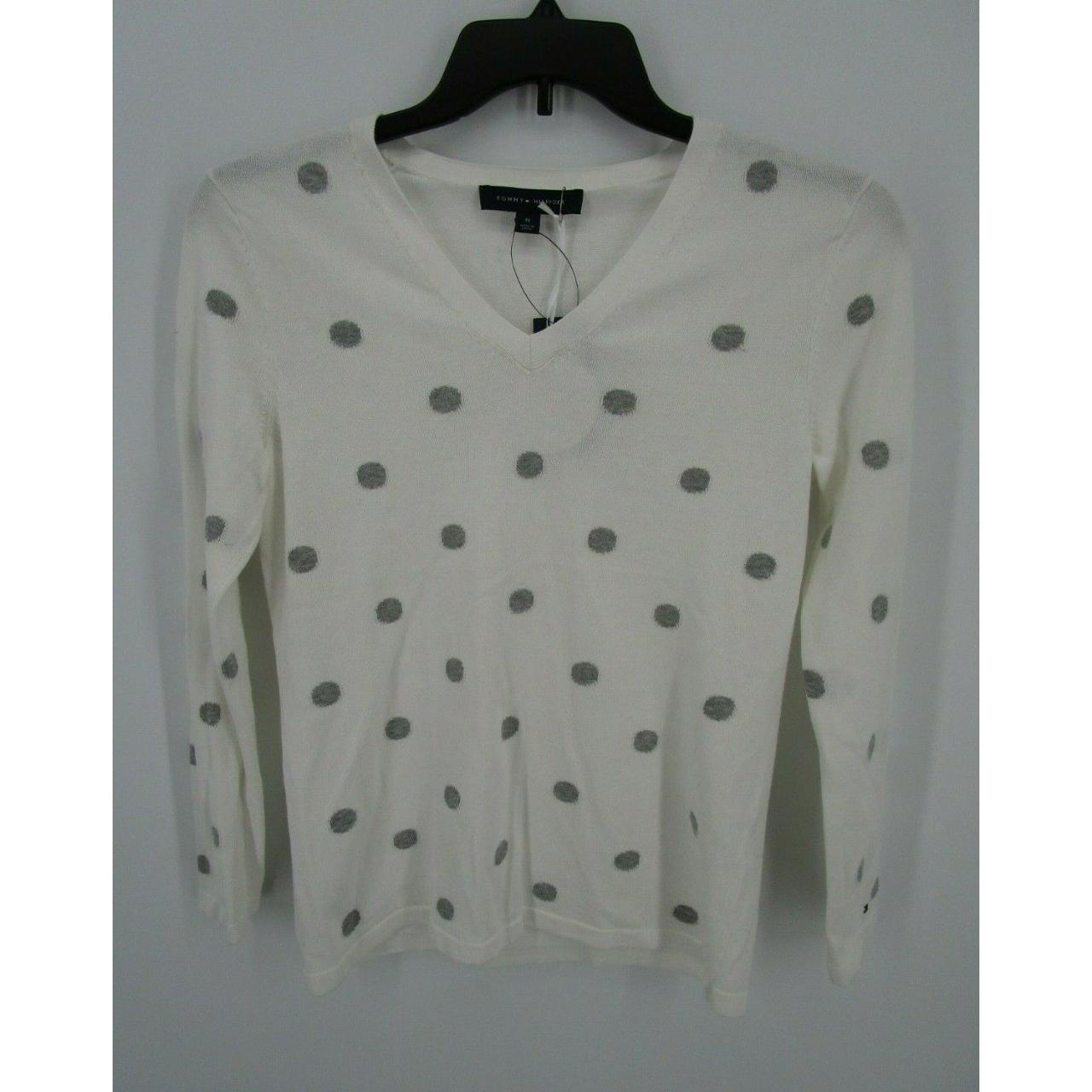 tommy hilfiger polka dot sweater