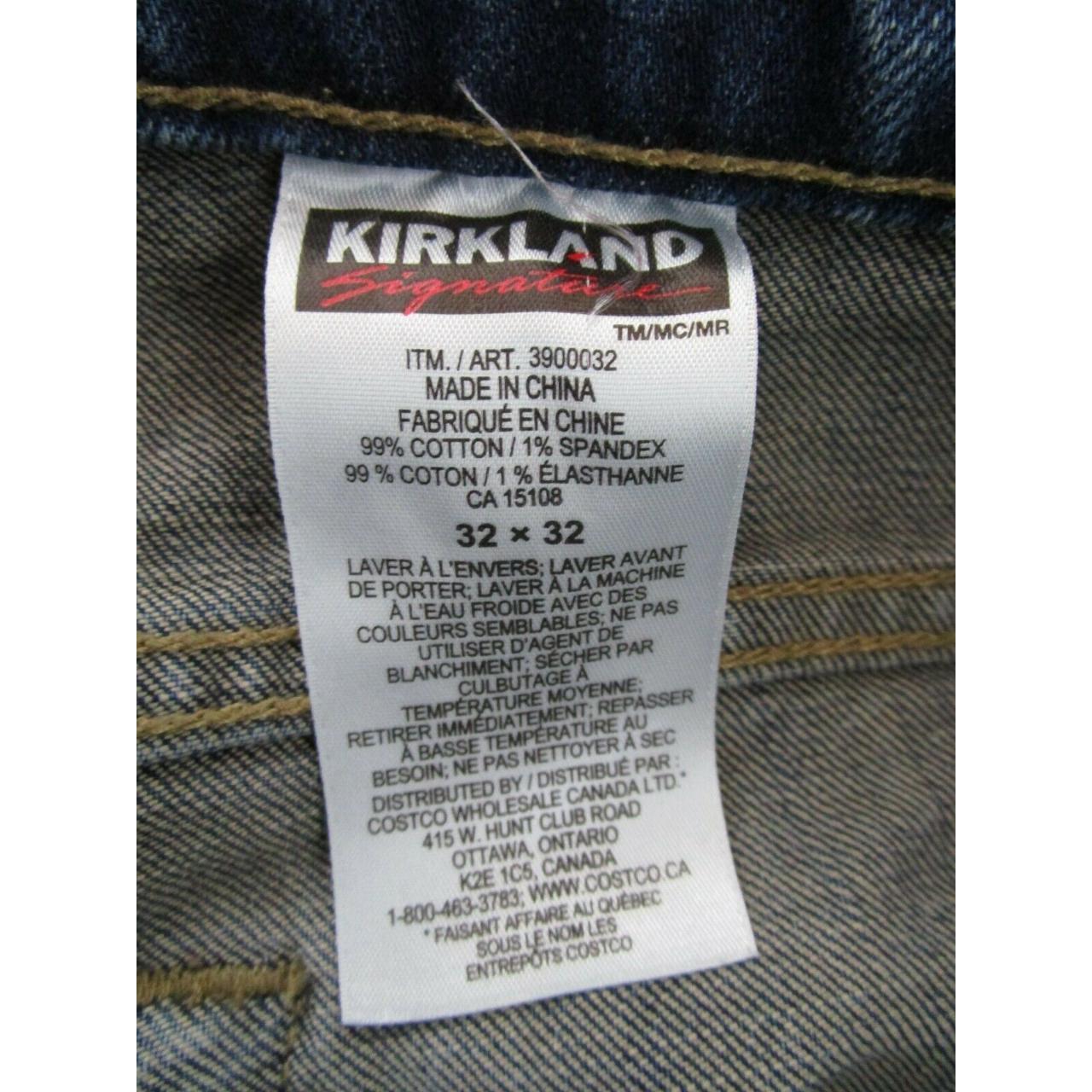 Kirkland Jeans Men 32X32 Blue Straight Denim Stretch Depop   P0 