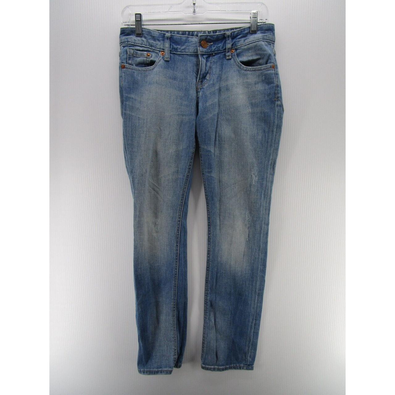 Express Jeans Women 0 Short Blue Stella Skinny Leg... - Depop