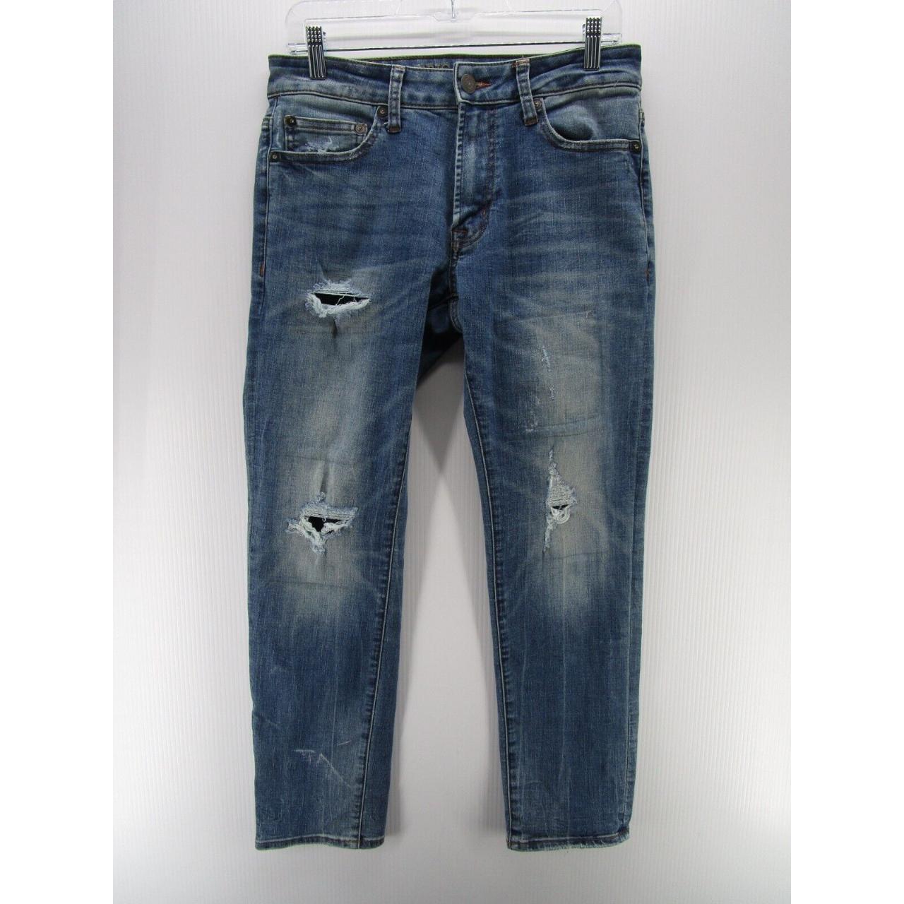 American Eagle Jeans Men 30X30 Blue Slim Straight... - Depop