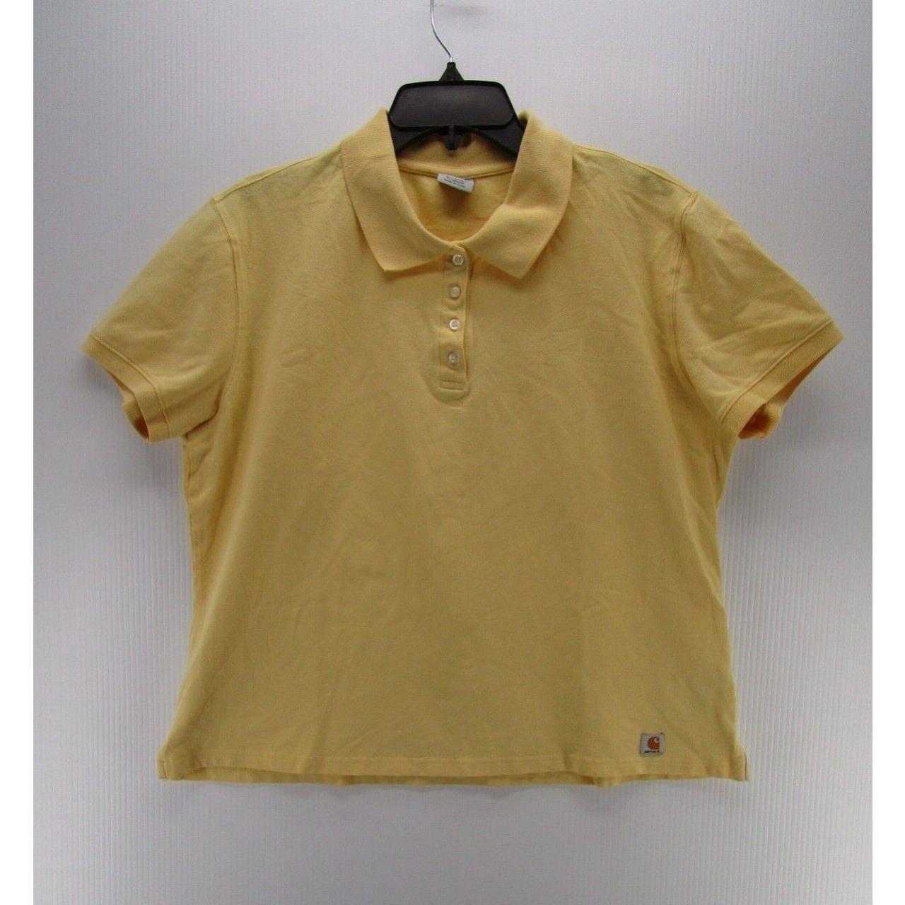 womens yellow golf shirt