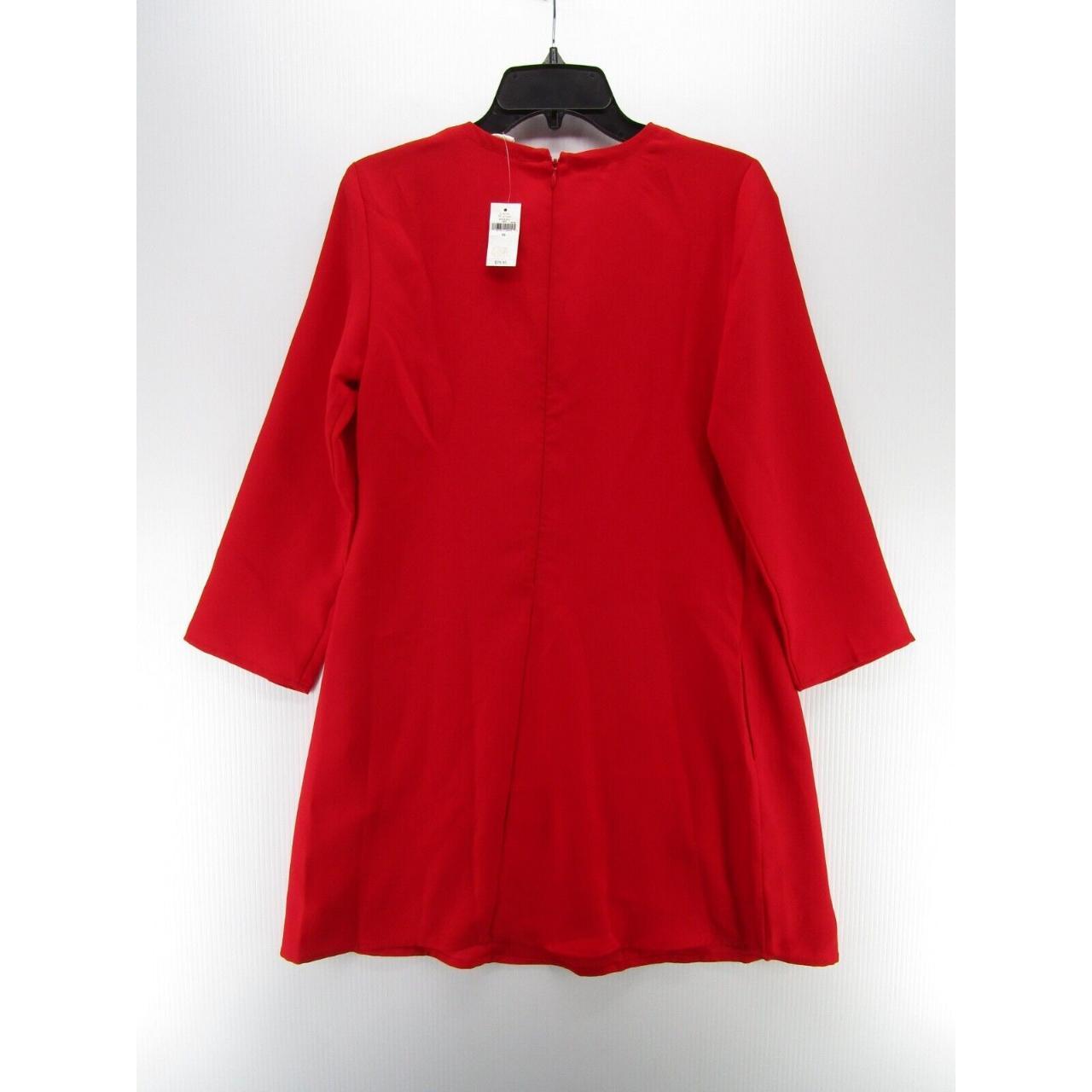 Gap Dress Women XS Red A-Line Peasant Long Sleeve... - Depop