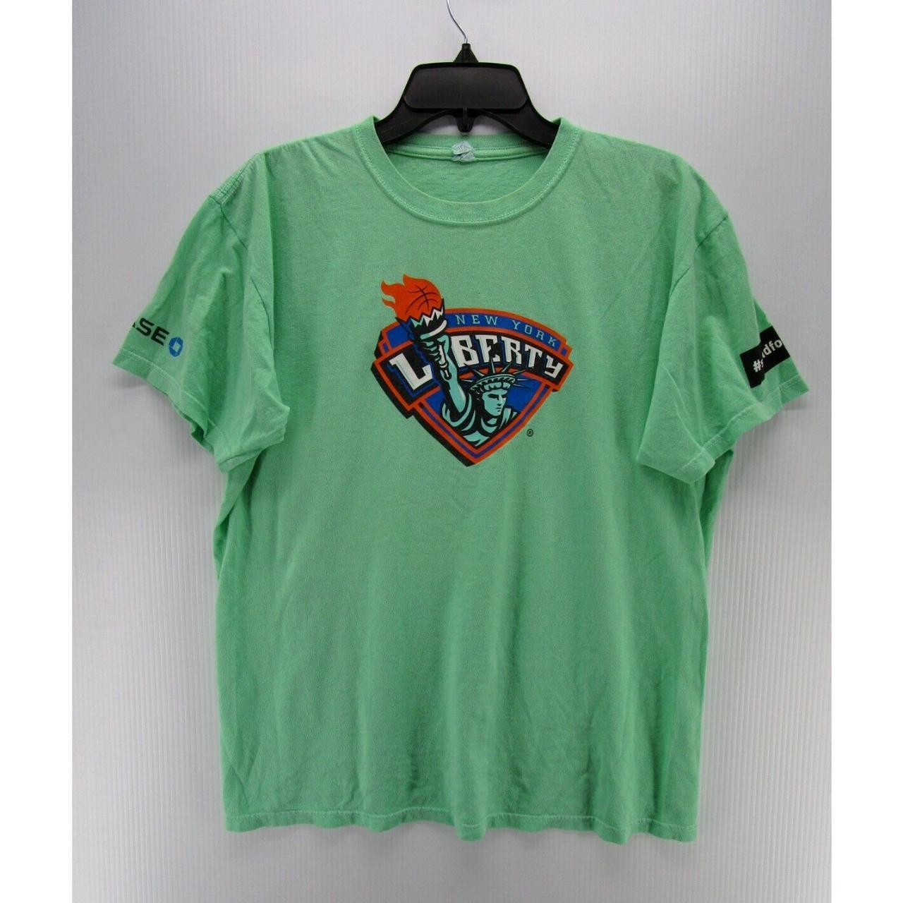 New York Liberty Shirt Women Large Green 2014 Season... Depop