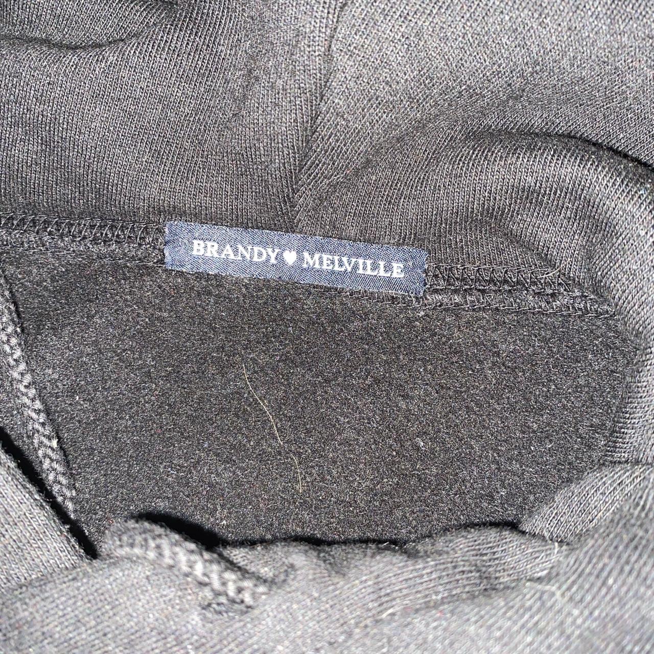 brandy melville black suisse hoodie. one size, fits