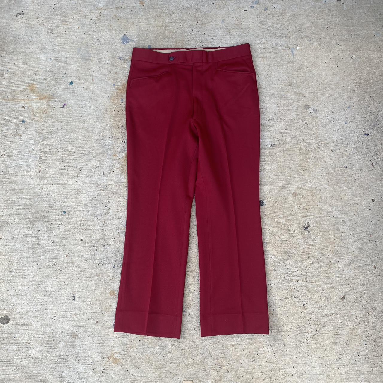 VINTAGE 1970S RED THICK DACRON... - Depop