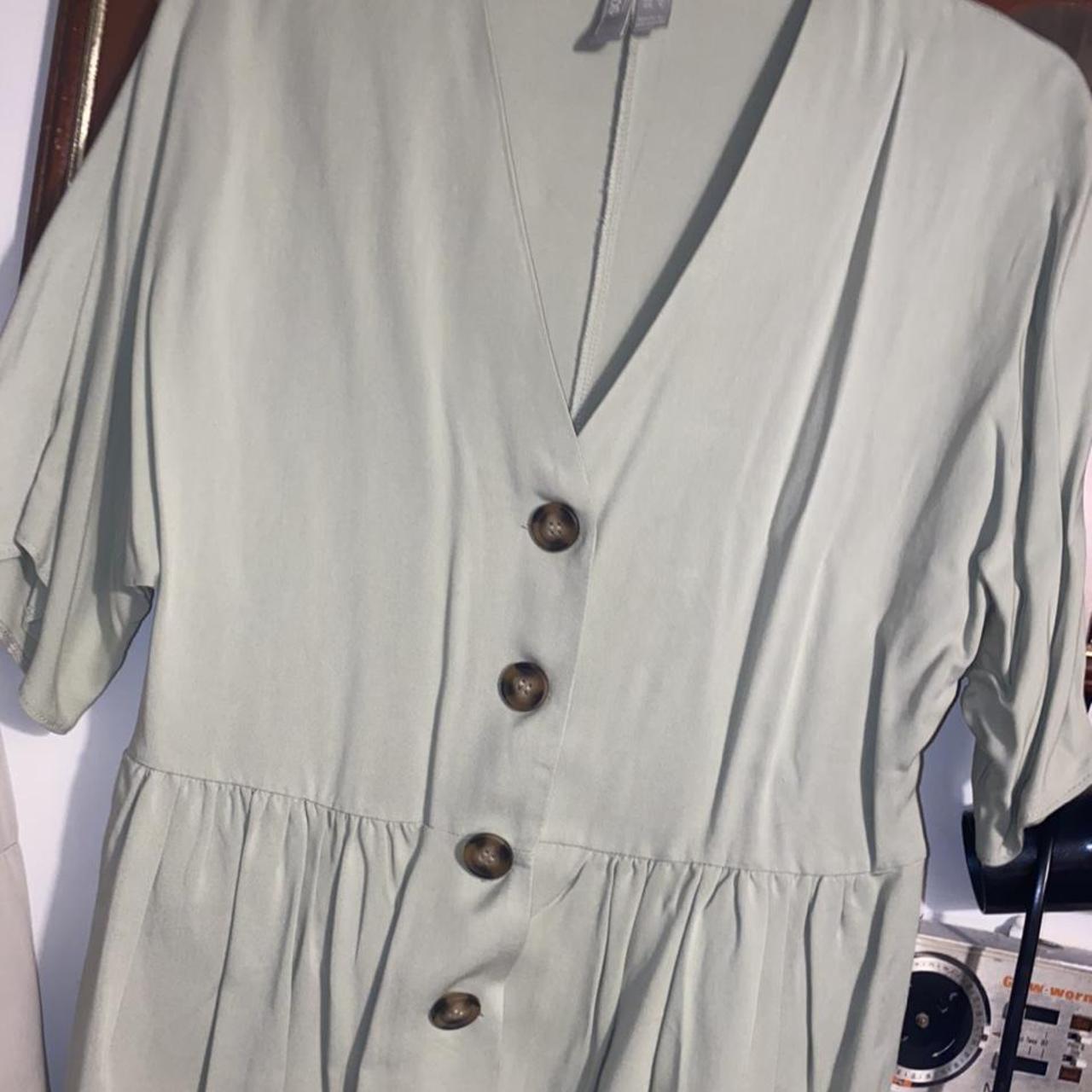 ASOS Women's Green and Khaki Blouse | Depop