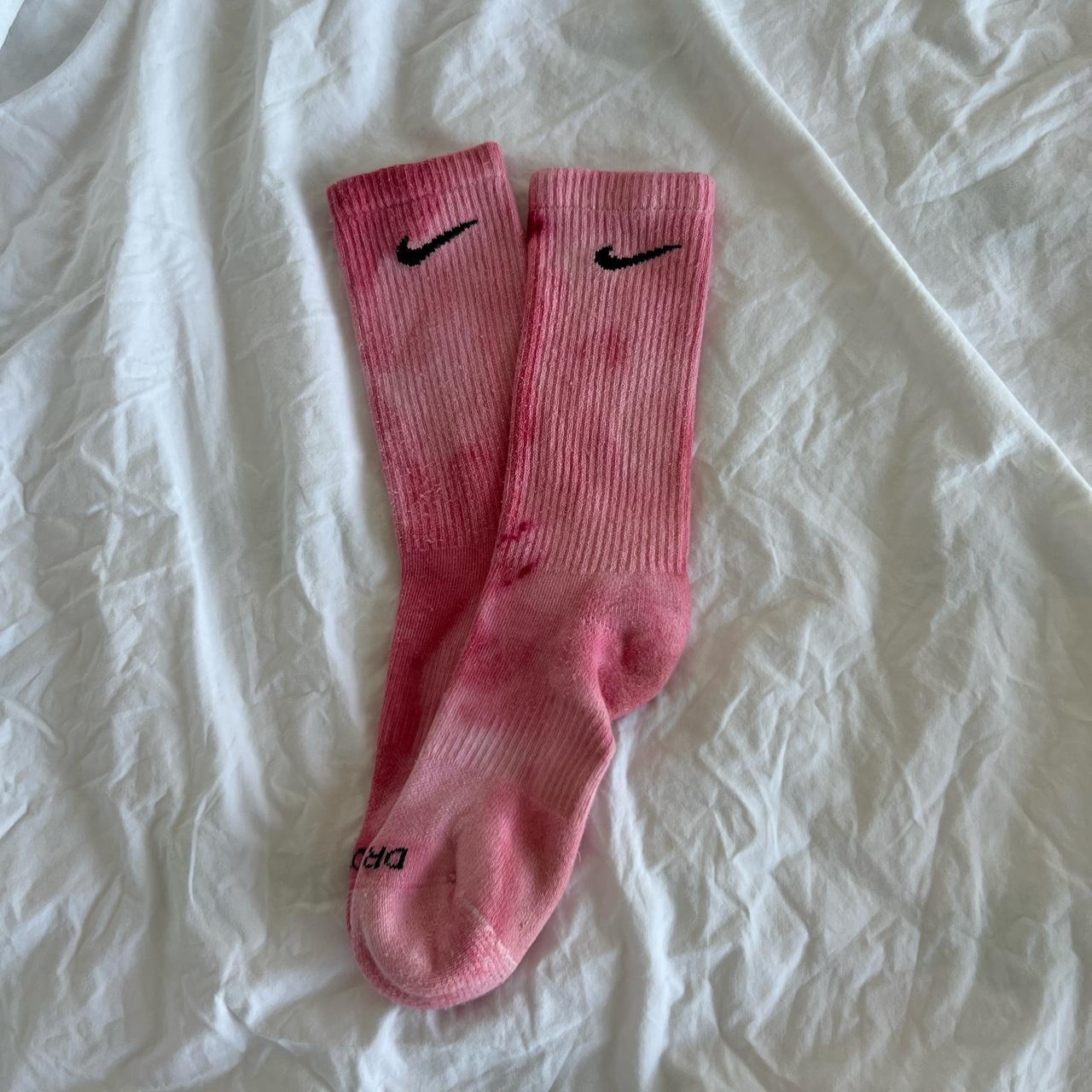 Nike Tie Dye socks - Raspberry NWT PRICE... - Depop