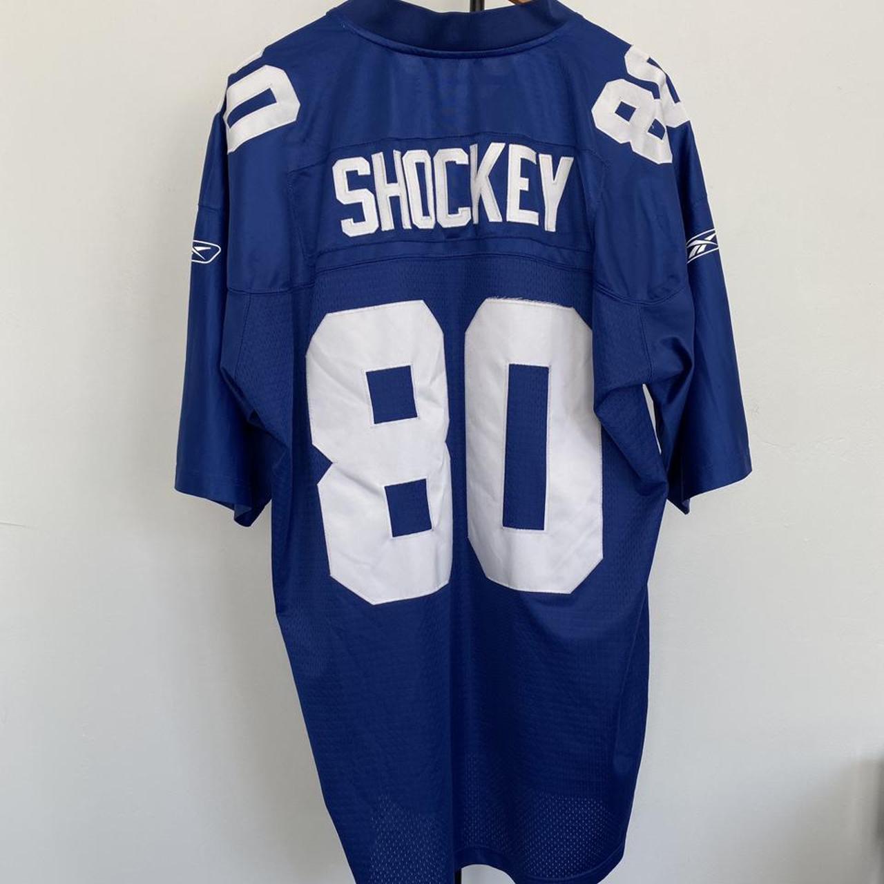 Jeremy Shockey New York Giants White Reebok Jersey - Depop