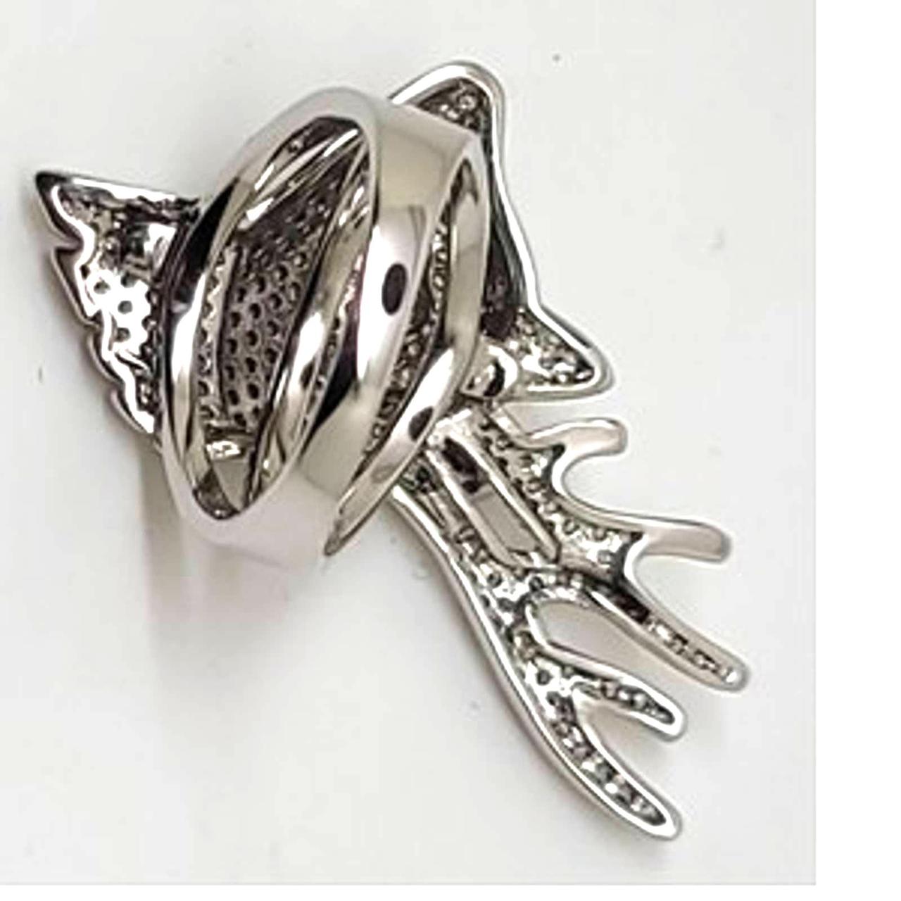 Women's Ring - Silver/White – Bold statement ring… - image 4