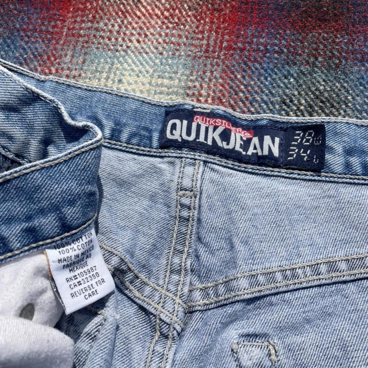 Late 90s Quicksilver Baggy Skate Jeans Super... - Depop
