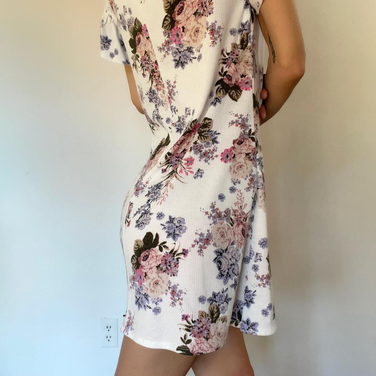 Product Image 4 - Mini floral t-shirt dress with