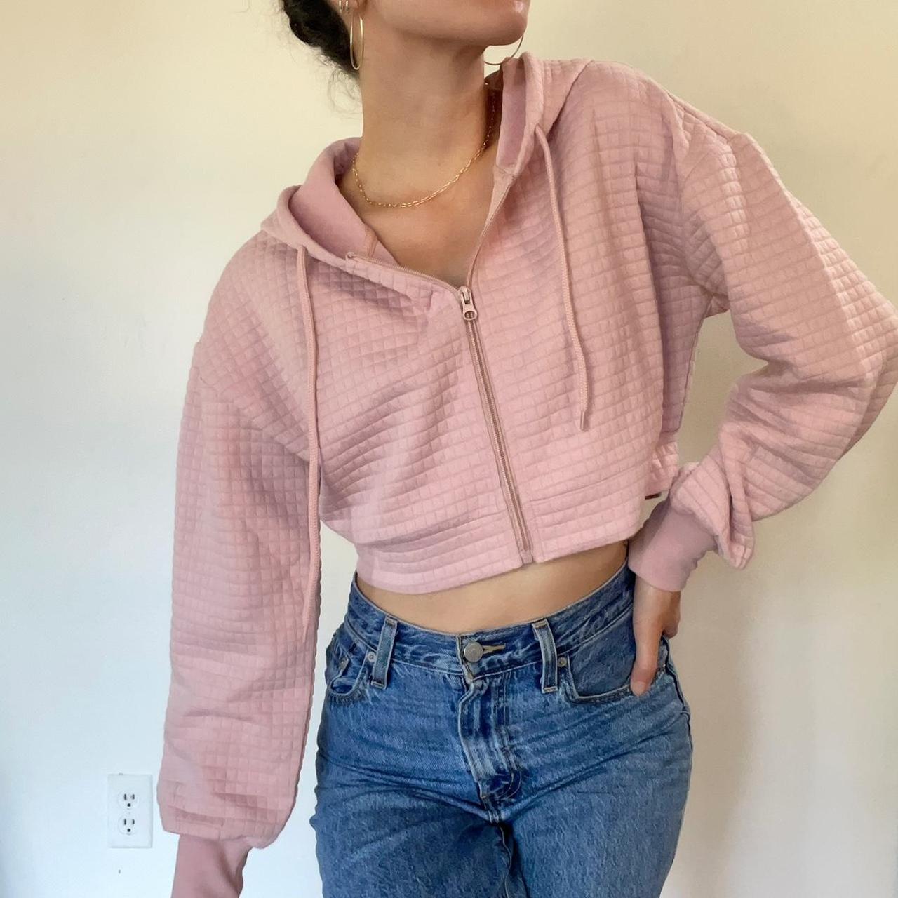 Rue 21 Women's Pink Hoodie | Depop