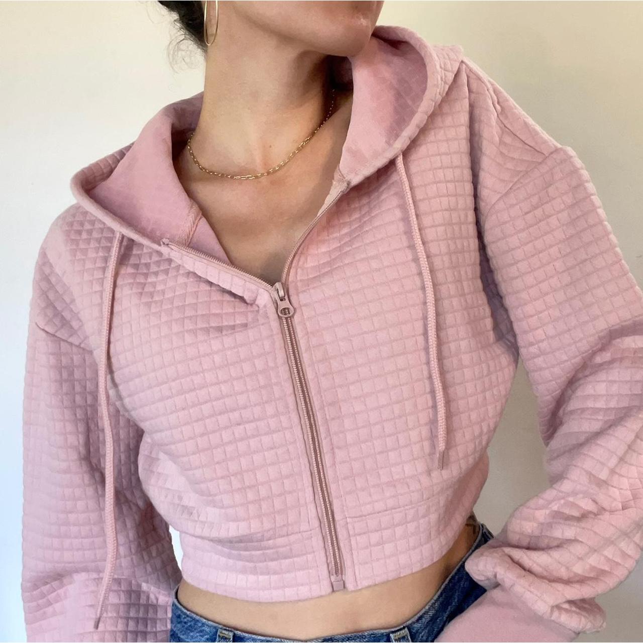Rue 21 Women's Pink Hoodie Depop