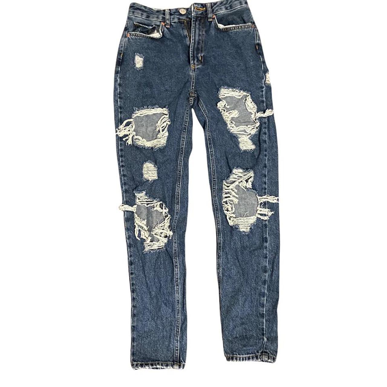 urban outfitters ripped mom jeans ♡ worm a couple... - Depop