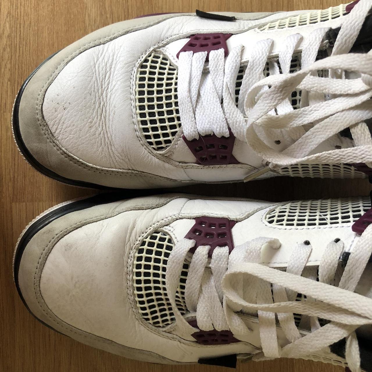 psg jordan 4 on feet