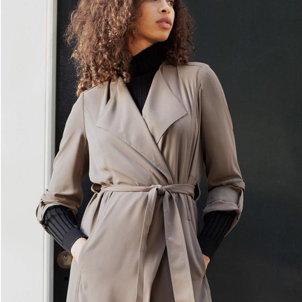 babaton flowy trench