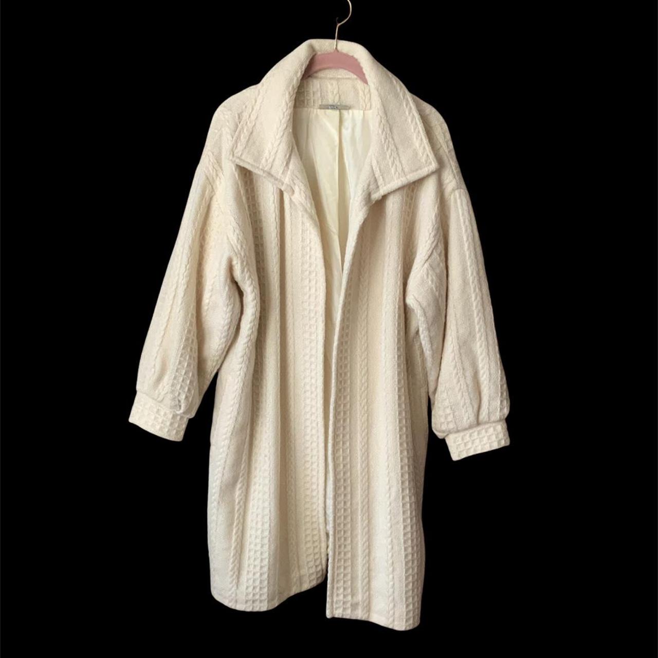 Vintage Ireland ivory coat. Made in Ireland. Wave of... Depop