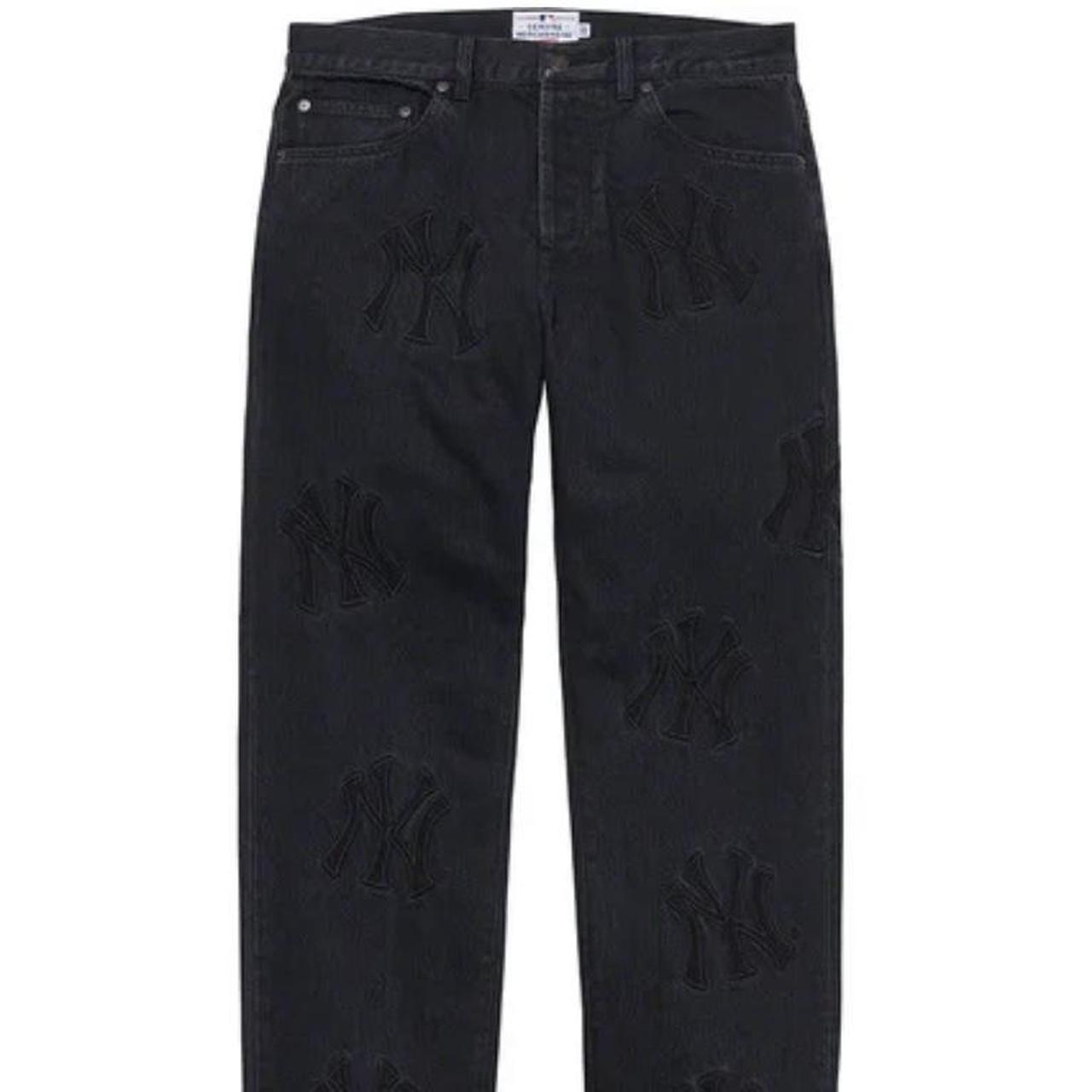 Supreme/New York Yankees, Regular Jean , Washed...