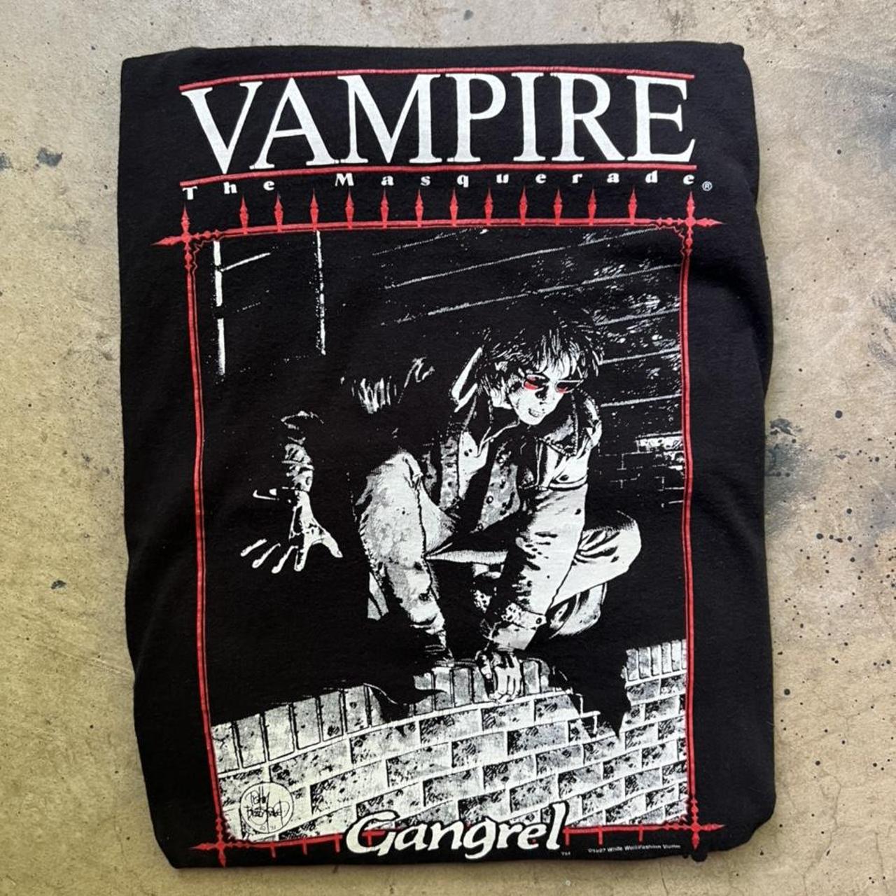 VAMPIRE EPIC FACE 🧛🏻‍♂️🩸 screen printed by - Depop