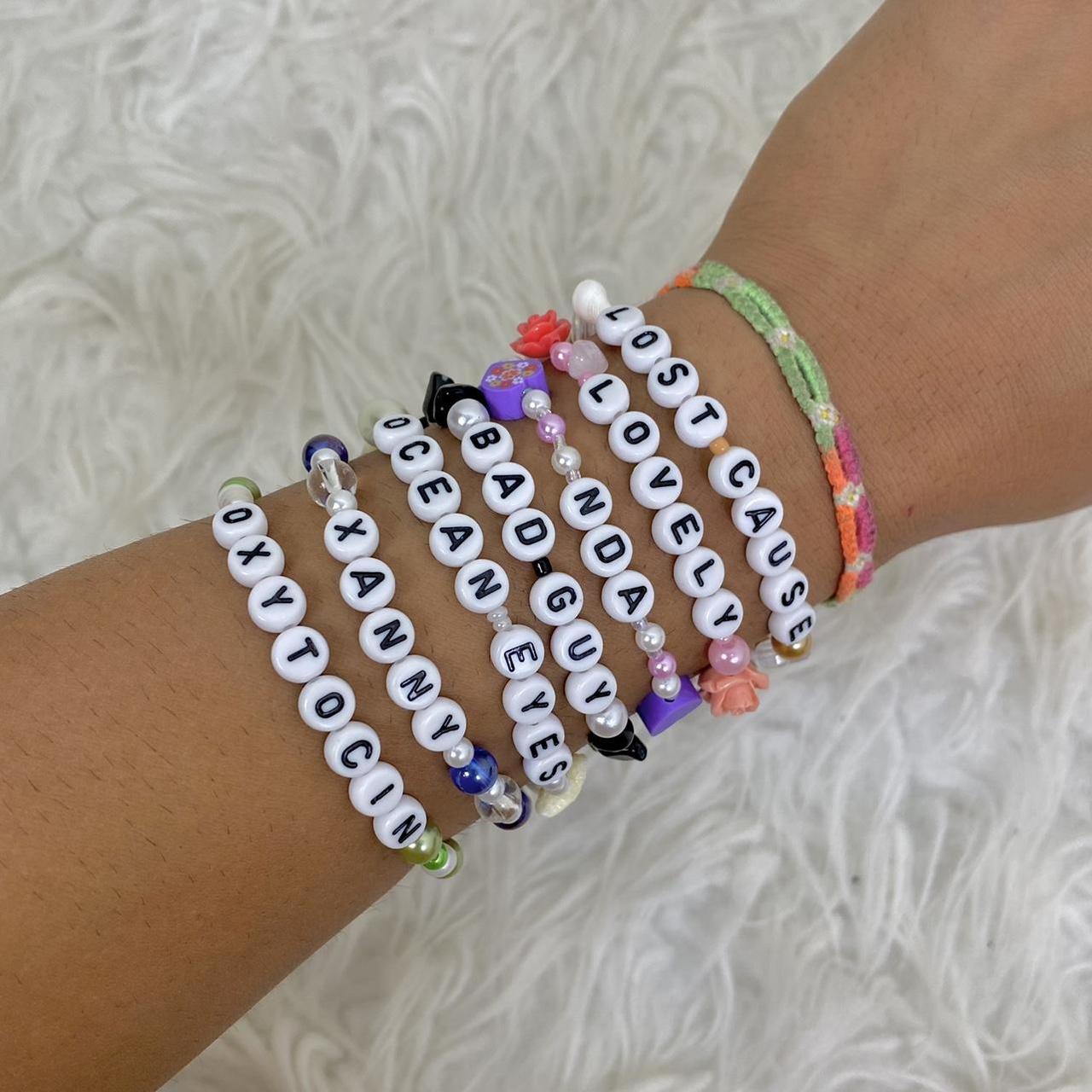 Billie Eilish beaded bracelet collection Inspired... - Depop