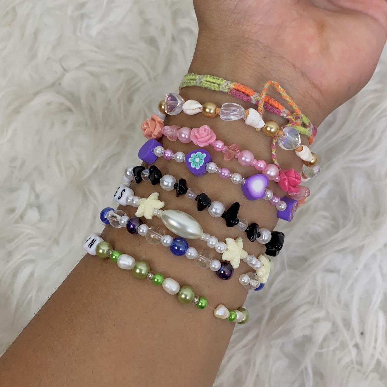 Billie Eilish beaded bracelet collection Inspired... - Depop