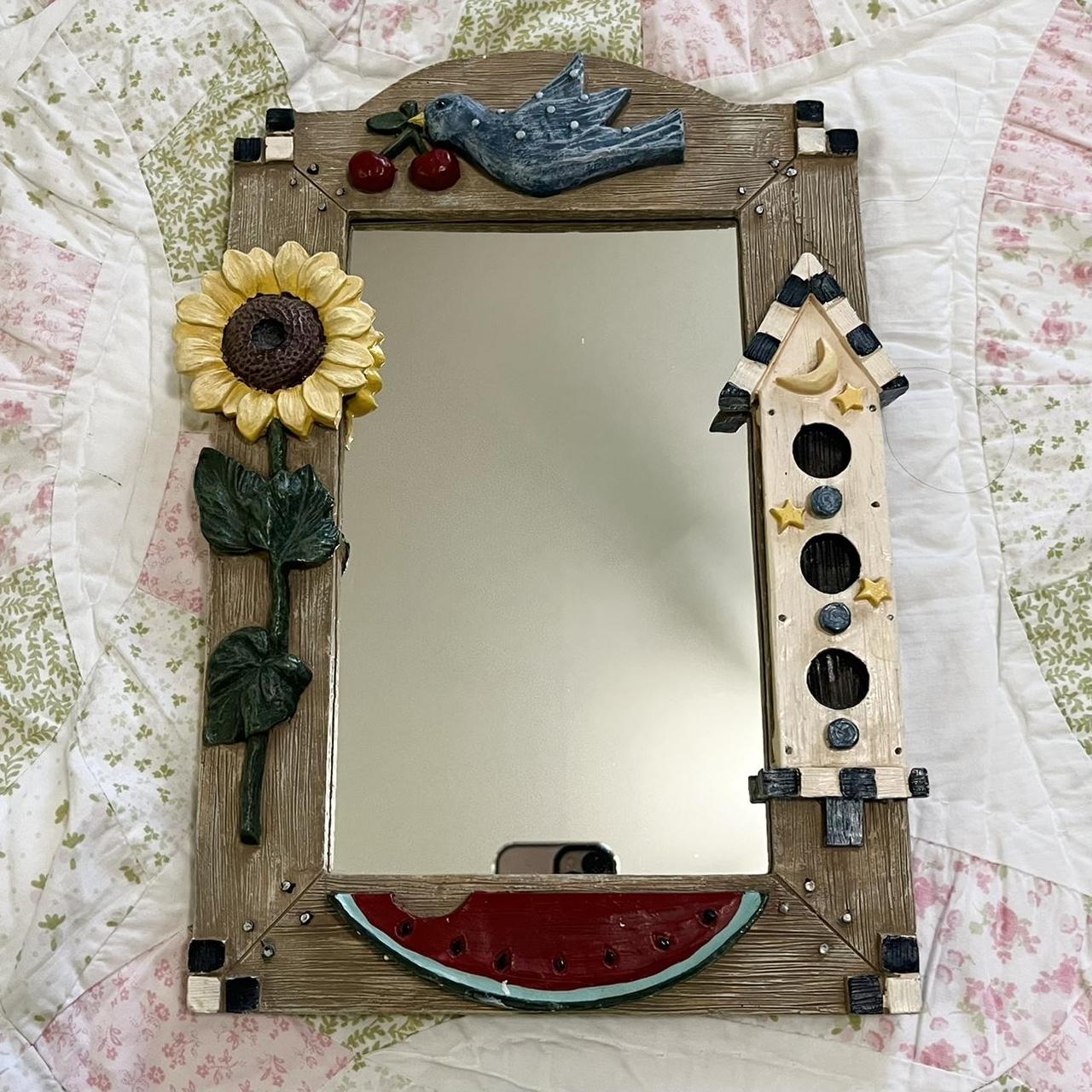 cottagecore core style vanity mirror in amazing... Depop