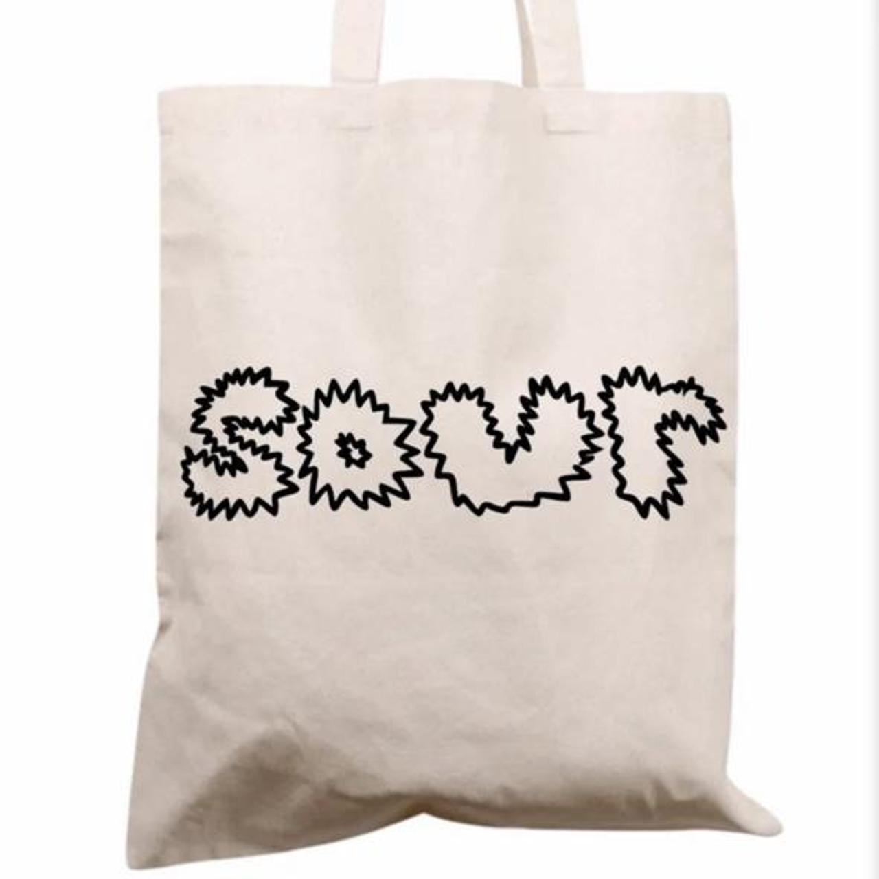 SOUR Olivia Rodrigo inspired embroidered pastel tote bags