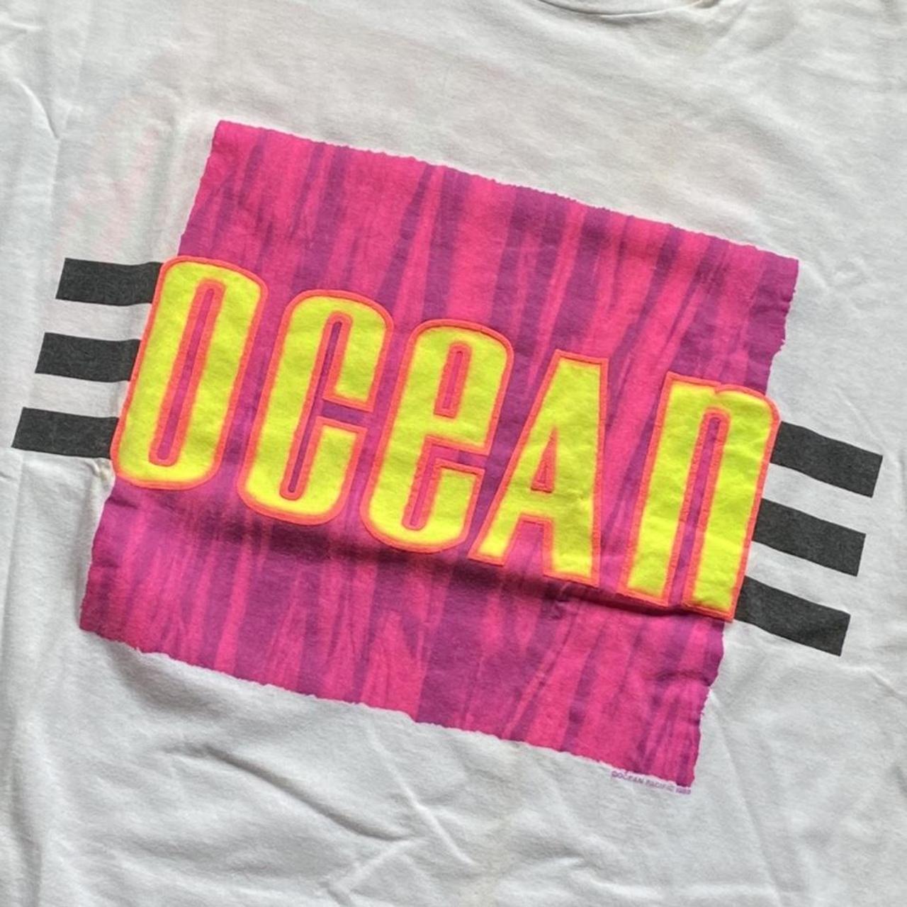 Ocean Pacific Men's White and Orange T-shirt (2)