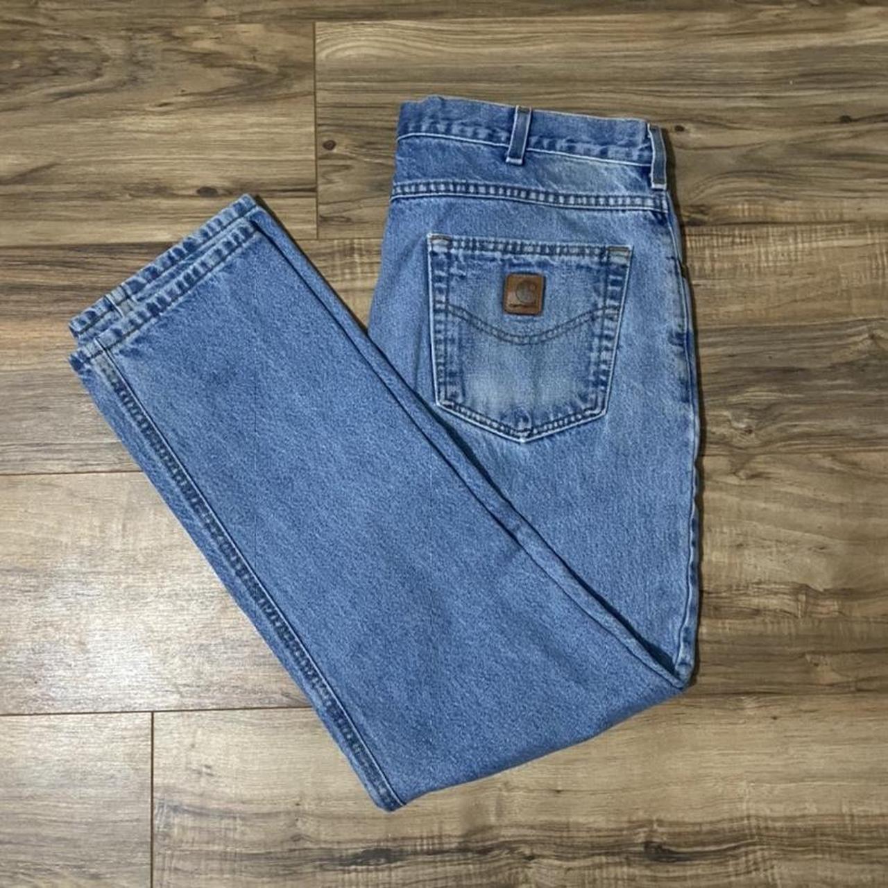 y2k Carhartt B18 STW Denim Jeans 34x30 intage denim... - Depop