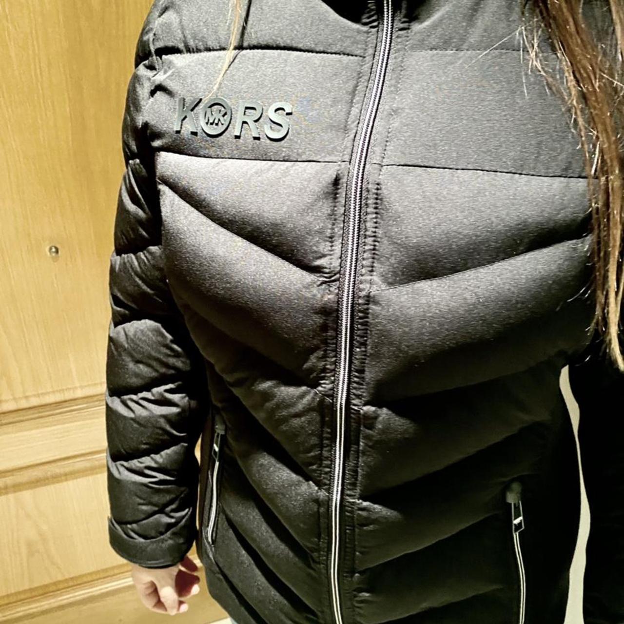 Michael Kors Women's Black Coat | Depop