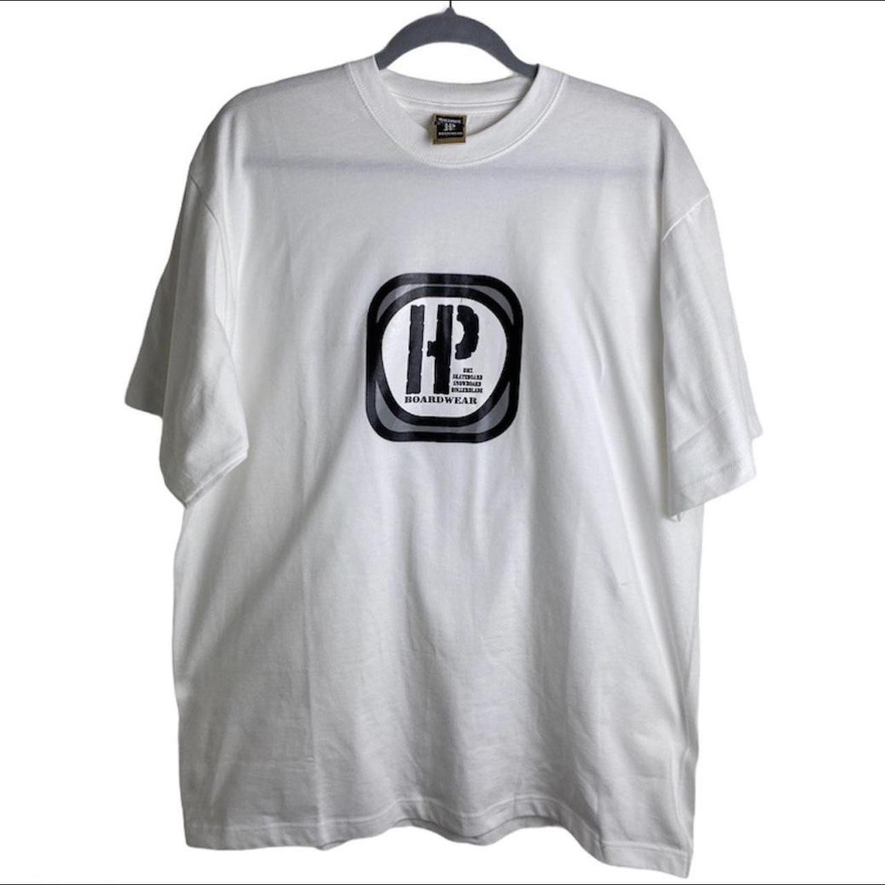 Half Pipe Boardwalk men’s white t shirt HP graphic... - Depop