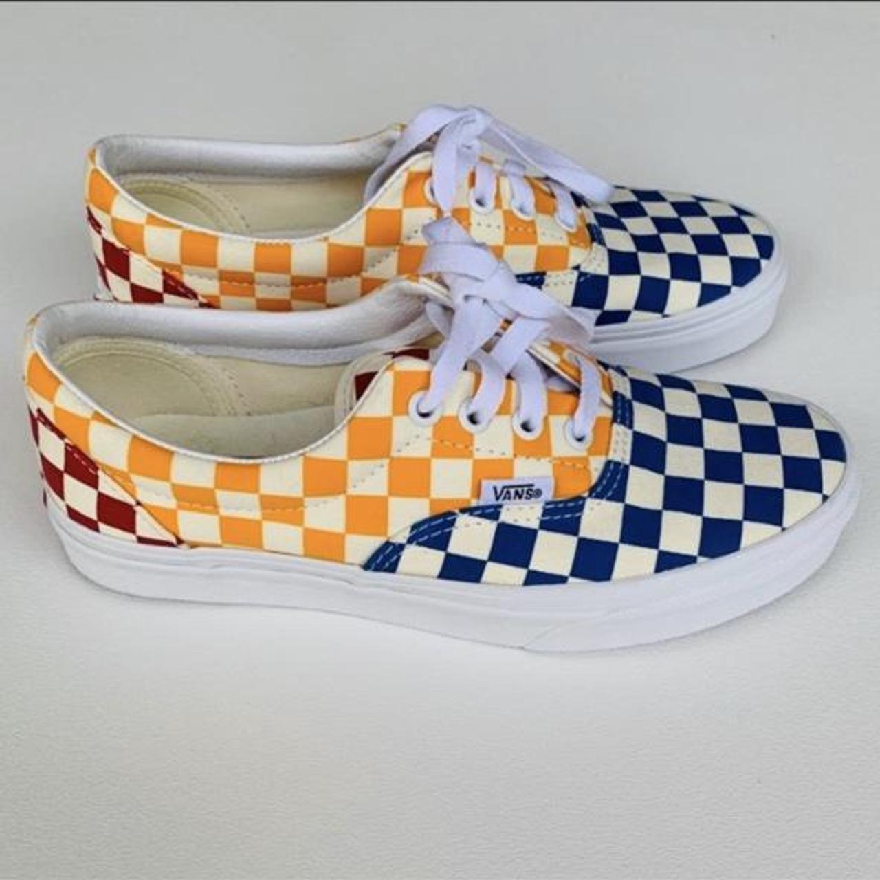 Vans Era RARE checkerboard multi colored Depop