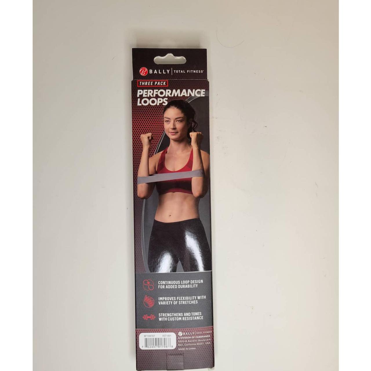 Bally BALLY TOTAL FITNESS~3 Pack Performance Loops Resistance Bands New In Box 
