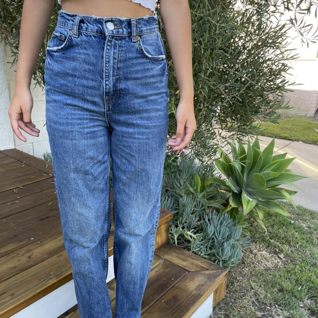 Zara 90s full length jeans Size us 2 denim zara... Depop