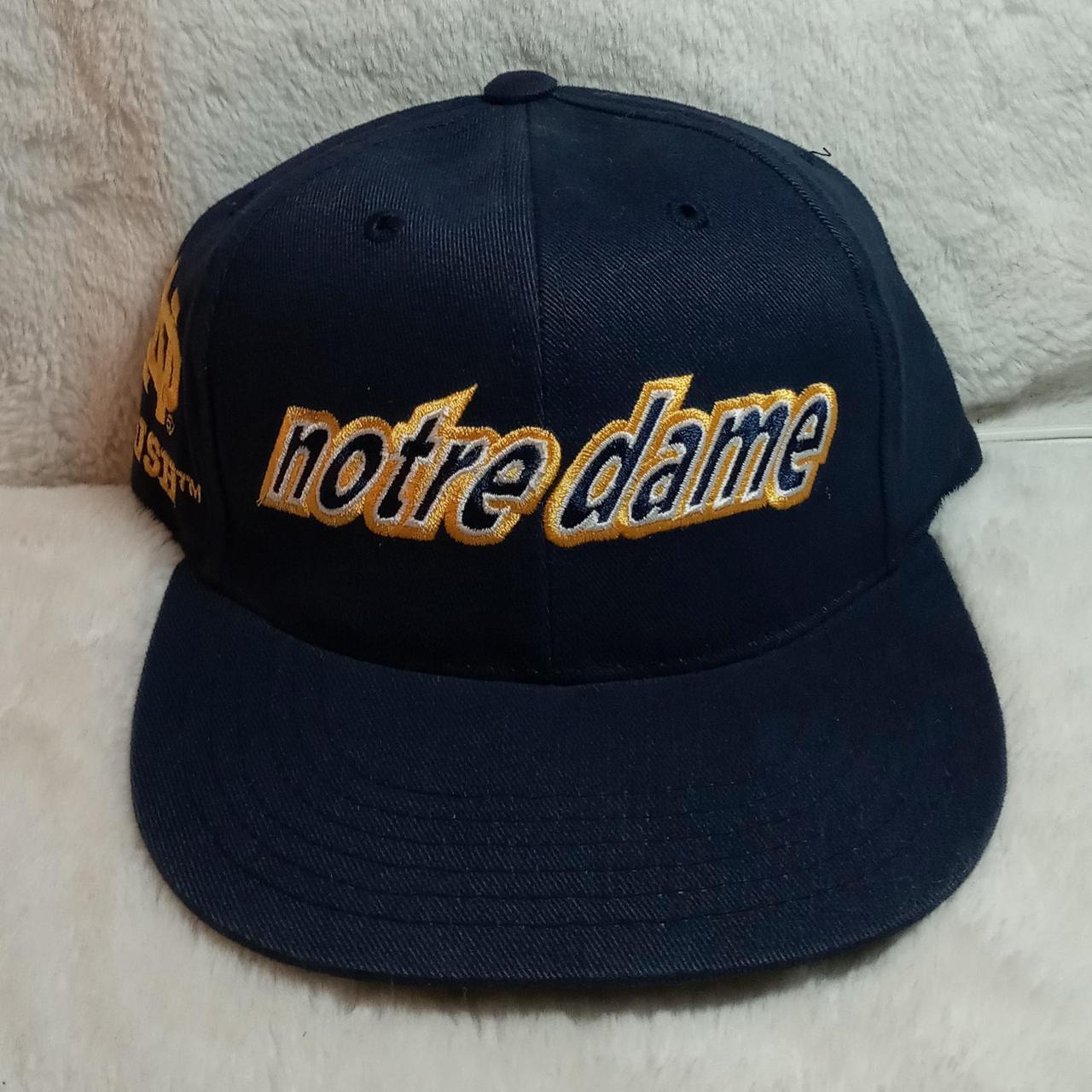 Notre Dame Old School Low-Profile Snapback... - Depop