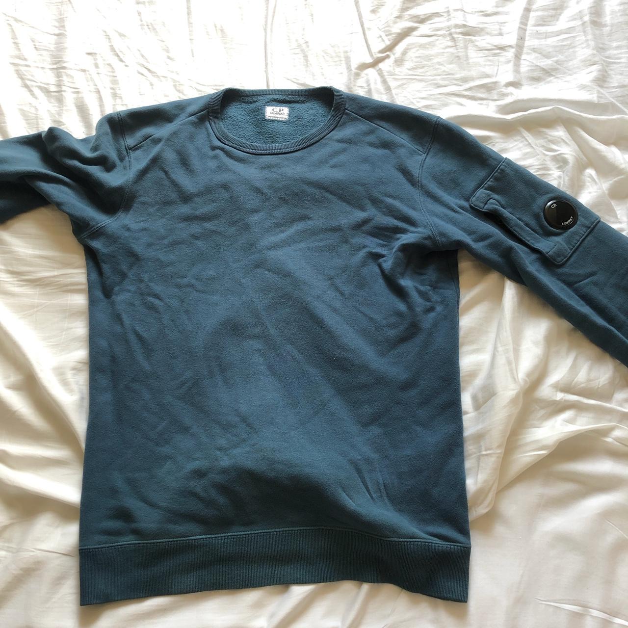 cp company tile blue jumper