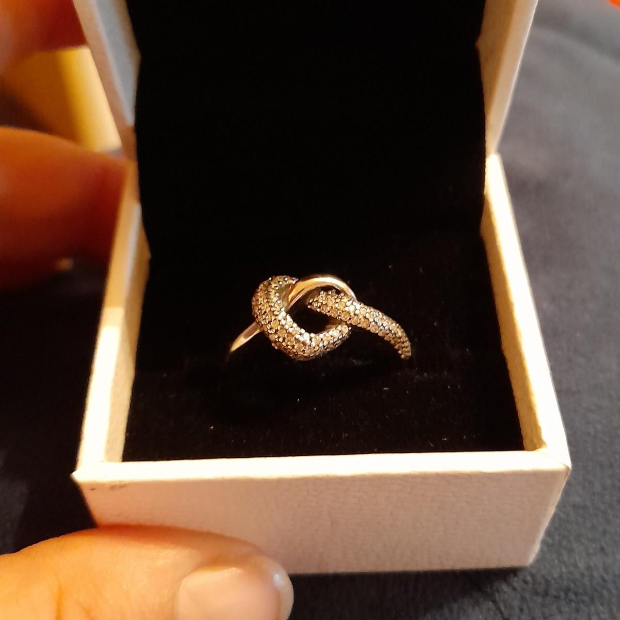 Pandora knotted deals heart ring