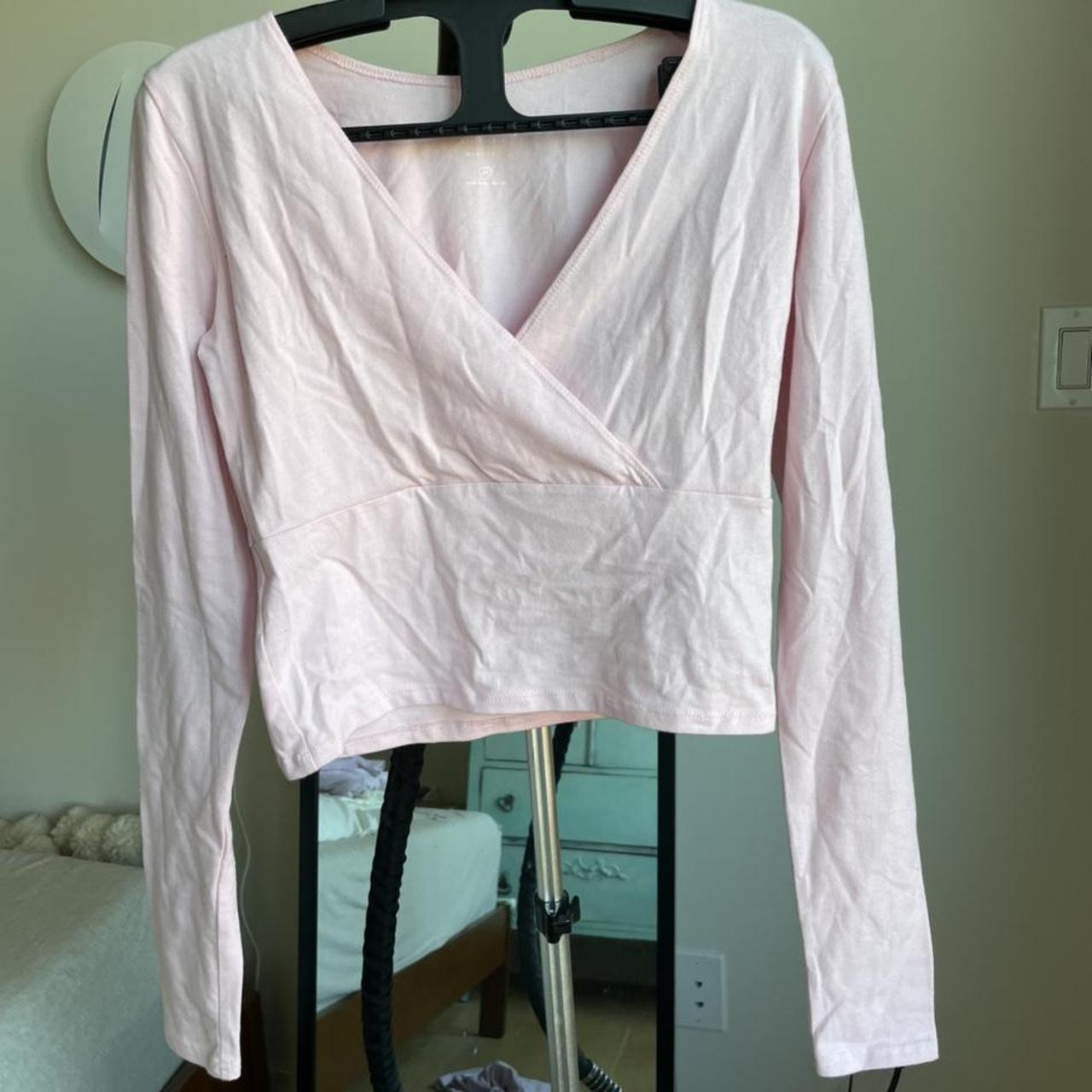 nwt hollister long sleeve crop baby tee in