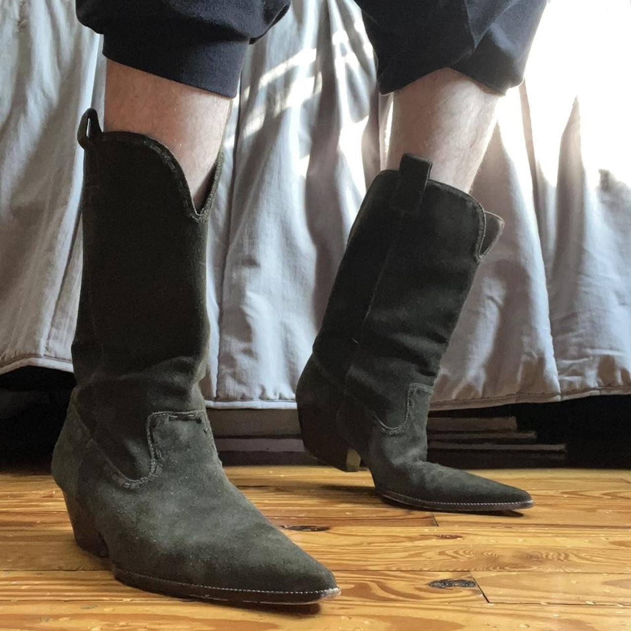 Michael Kors Men's Green Boots | Depop