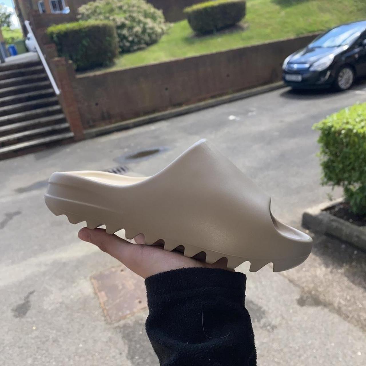 stock x yeezy slide pure