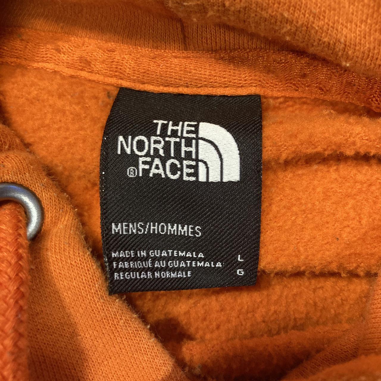 Orange North Face Hoodie. Size is men’s large.... - Depop