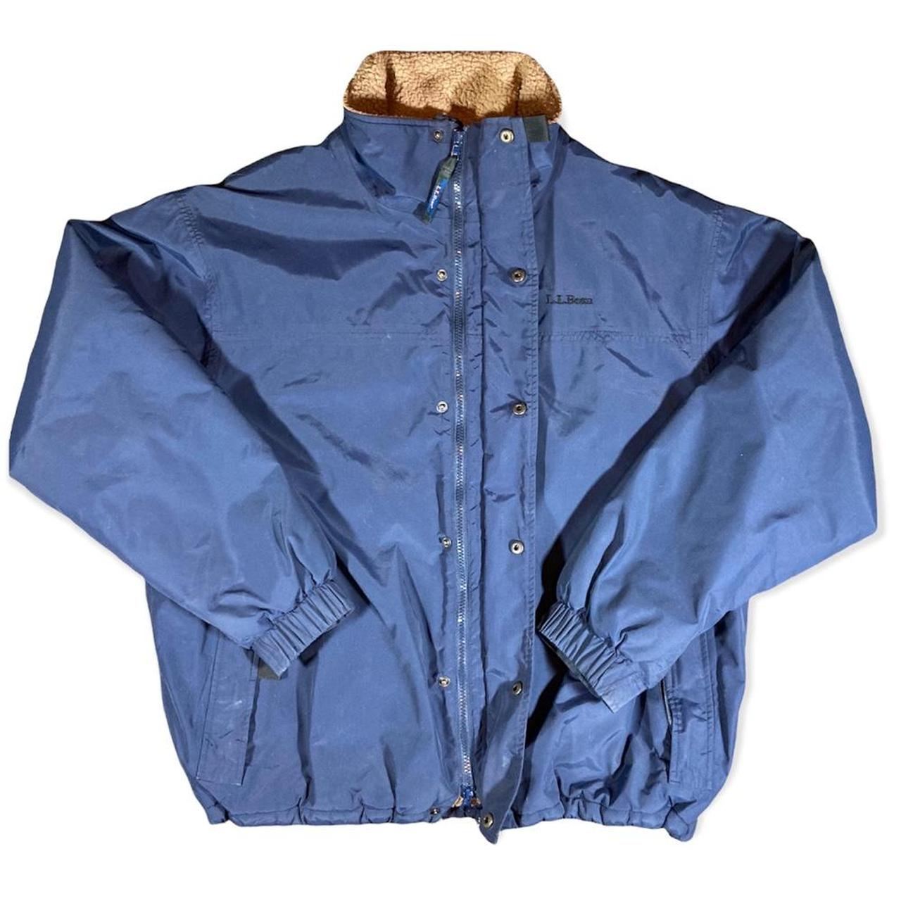 Vintage LL Bean Sherpa Lined Jacket. Size is mens... - Depop