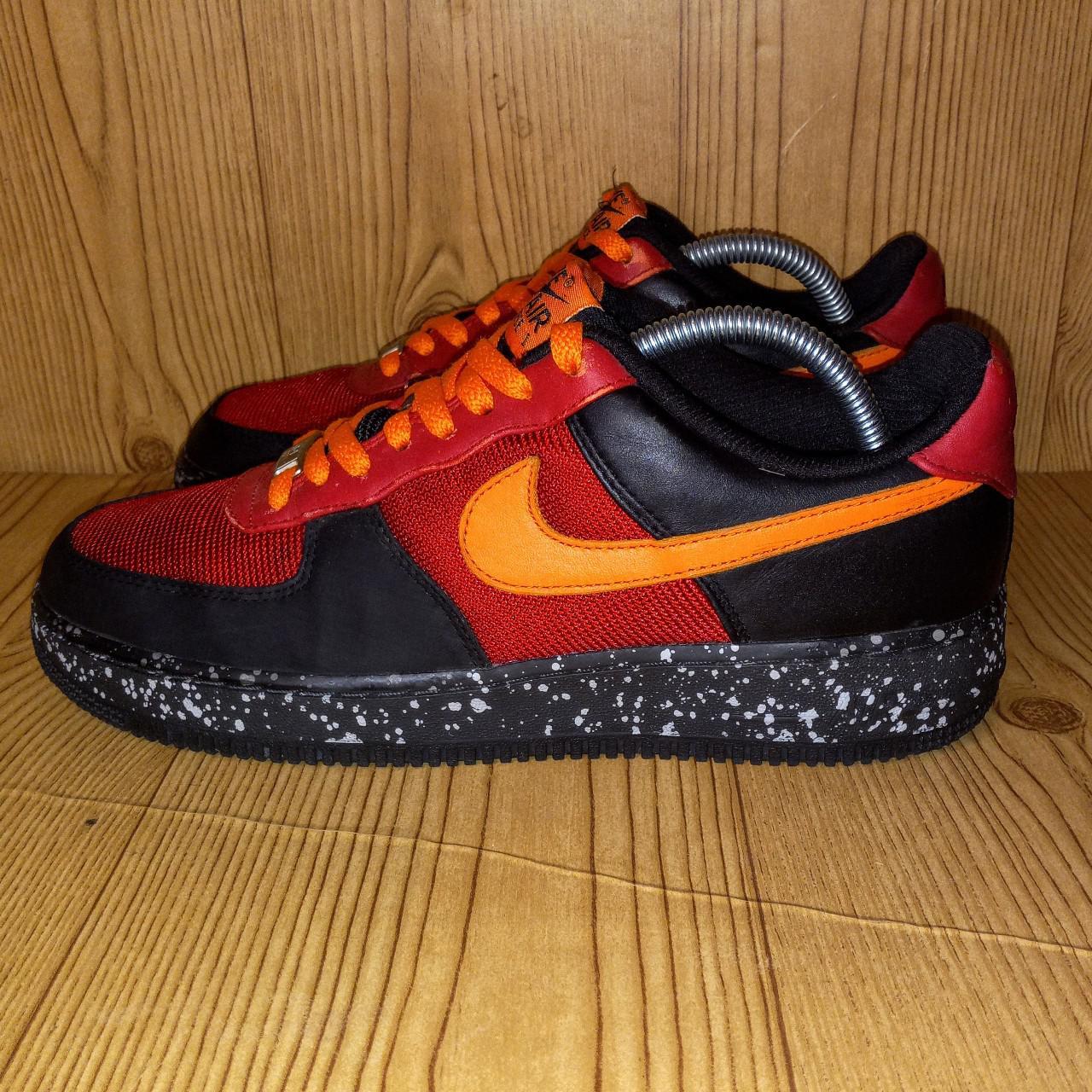 RARE Nike Air Force 1 Low Mandarin Orange Black Red... - Depop