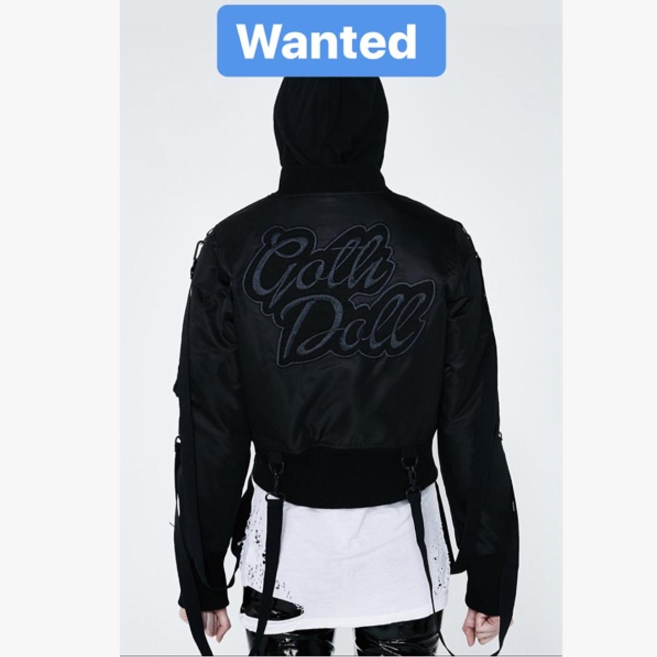 Looking for the goth doll bomber jacket from...