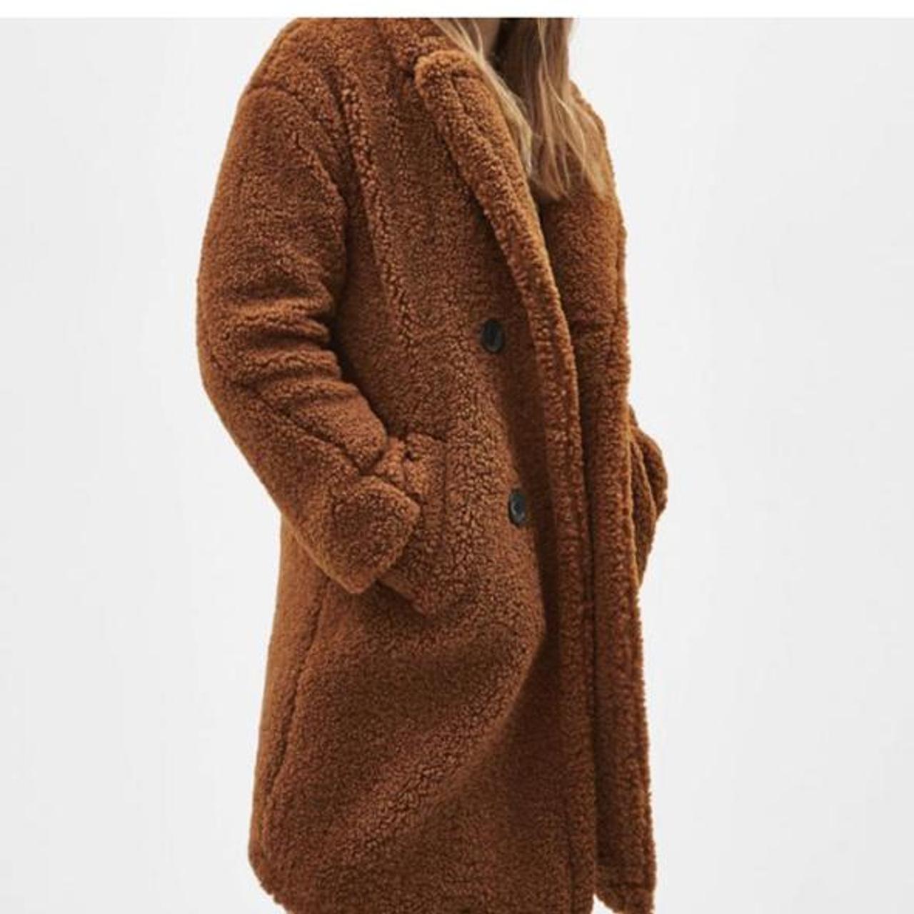 bershka teddy coat