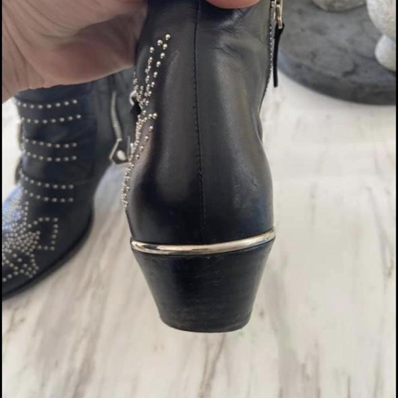 Size 38 Chloe Susanna boots with silver hardwear,... - Depop