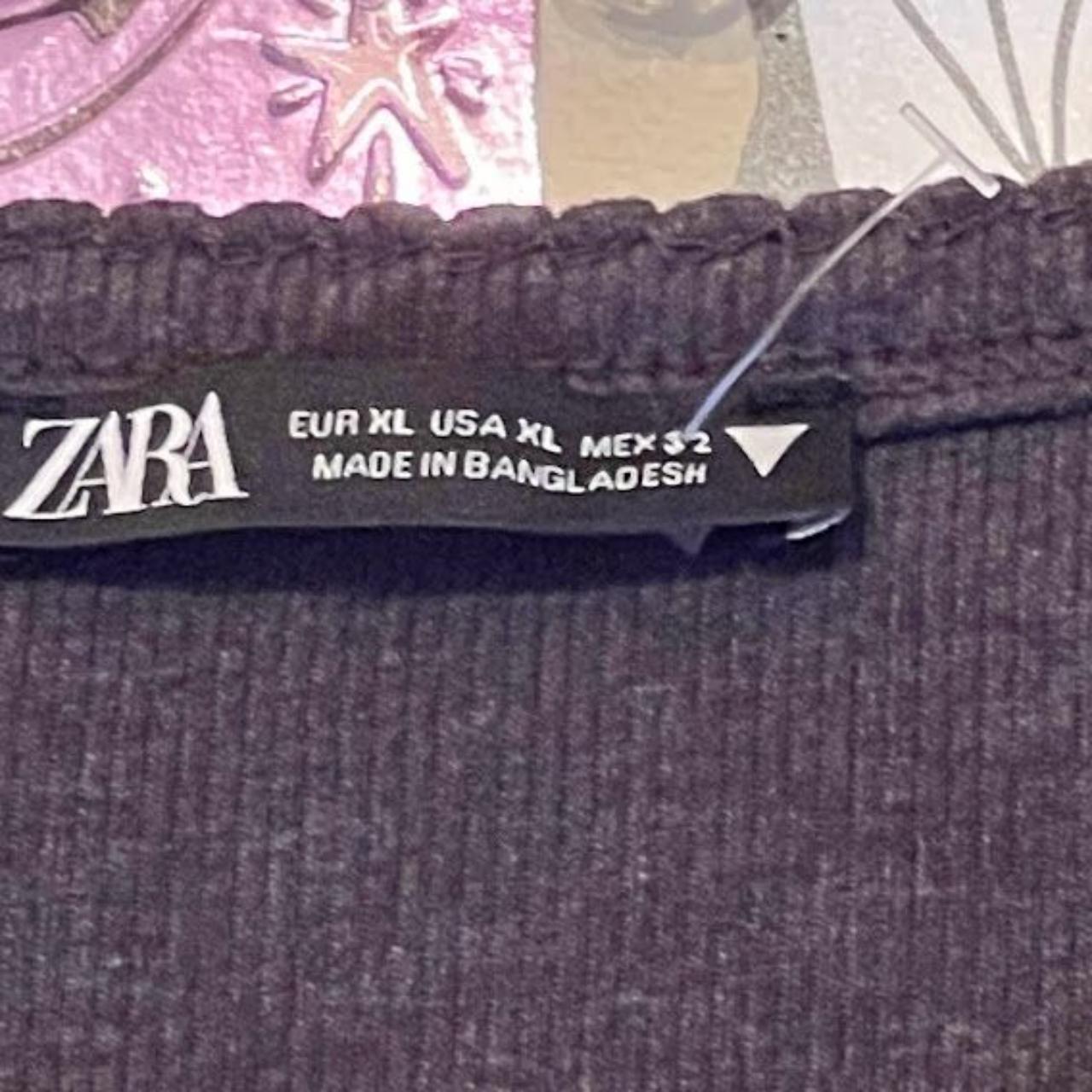 Gently Worn Women's Zara Crop Top Size XL Color... Depop