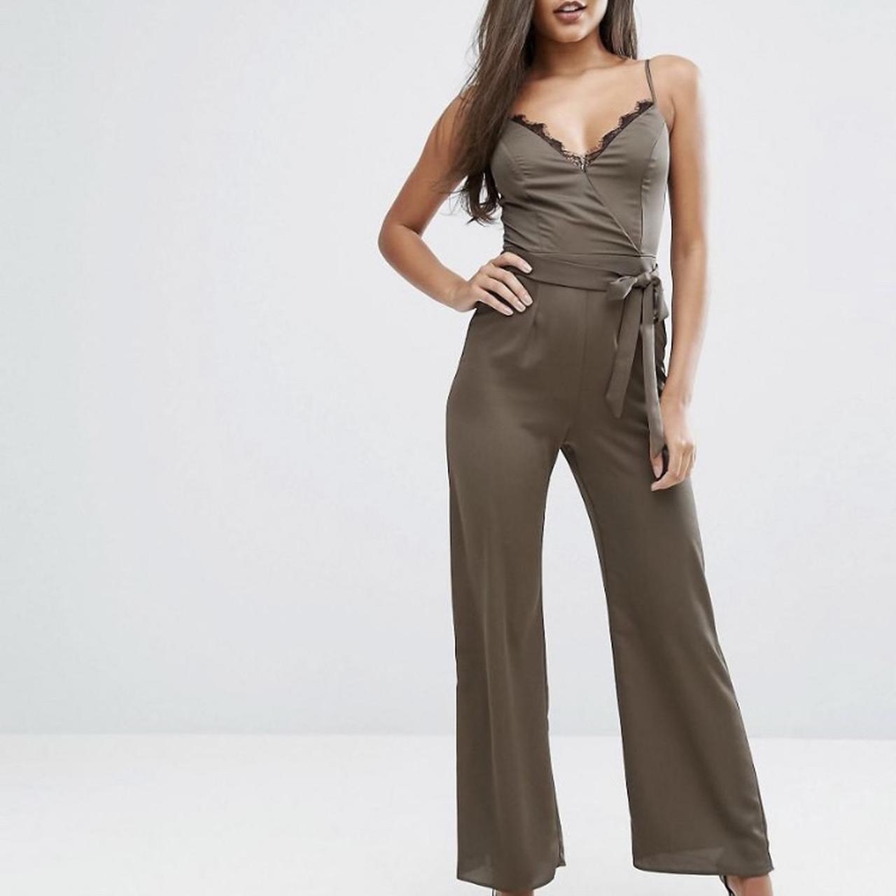 Lipsy green jumpsuit Clearance