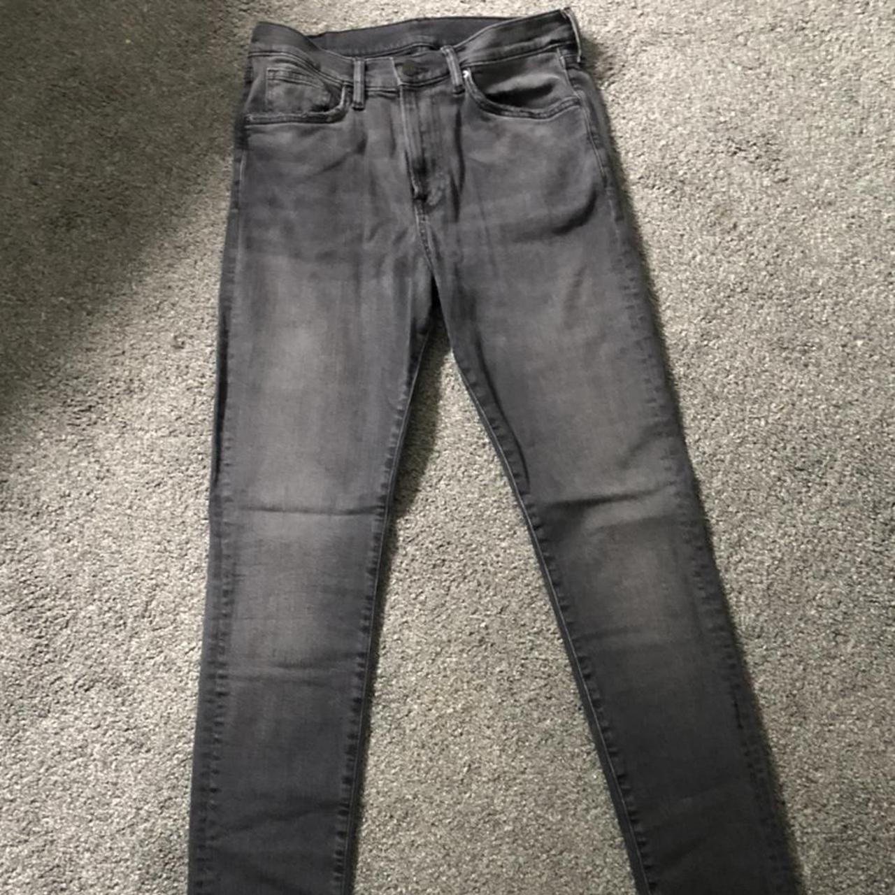 Grey Skinny Coupe Moulante & Denim Jeans. Size 32/34... - Depop